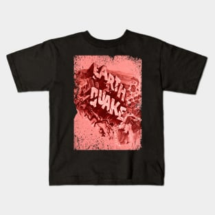 Surviving the Shaking Earth Earthquakes Movie Tribute Kids T-Shirt